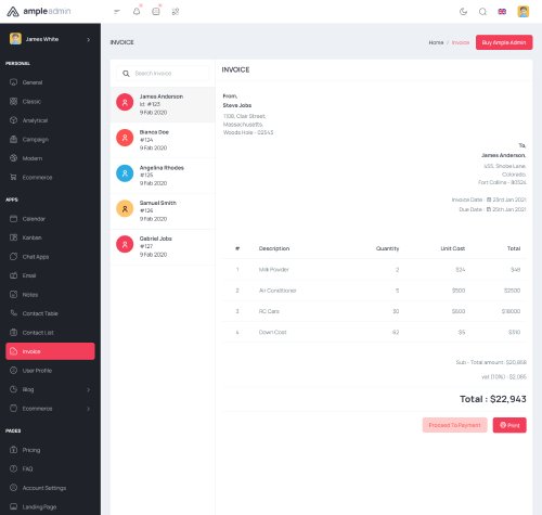 bootstrap admin template for crm