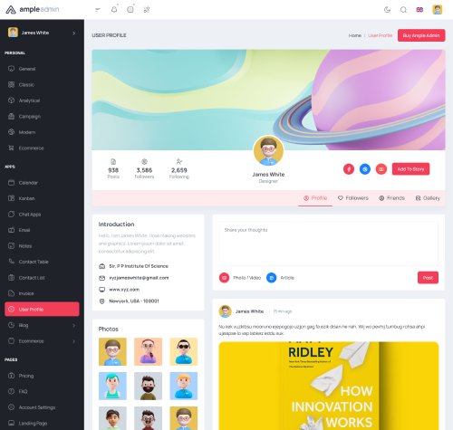 bootstrap admin template for crm